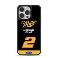 Miller Genuine Draft 2 Ford logo iPhone 16 Pro Max Black Case