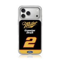 Miller Genuine Draft 2 Ford logo iPhone 17 Pro Max Electroplated Silver Case1