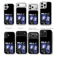 Milo J Argentine trap stage poster Chris Brown Phone Case Black Electroplated Silver For Iphone 11 To 17