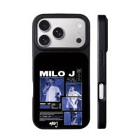 Milo J Argentine trap stage poster iPhone 17 Pro Max Black Case