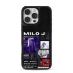 Milo J singer bus album collage iPhone 16 Pro Max Black Case