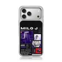 Milo J singer bus album collage iPhone 17 Pro Max Electroplated Silver Case1