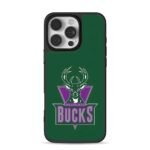 Milwaukee Bucks NBA deer head logo iPhone 16 Pro Max Black Case