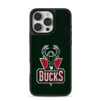 Milwaukee Bucks NBA deer head logo iPhone 16 Pro Max Black Case