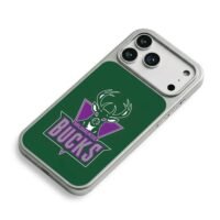 Milwaukee Bucks NBA deer head logo iPhone 17 Pro Max Electroplated Silver Case2