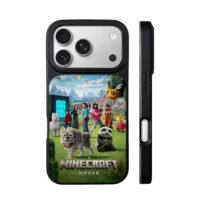 Minecraft Movie poster with mobs iPhone 17 Pro Max Black Case