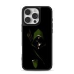 Minimalist Green Arrow with arrows iPhone 16 Pro Max Black Case
