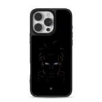 Minimalist Naruto Pain Rinnegan art iPhone 16 Pro Max Black Case