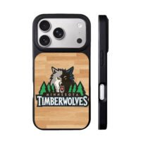 Minnesota Timberwolves wolf logo iPhone 17 Pro Max Black Case