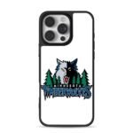 Minnesota Timberwolves wolf pine iPhone 16 Pro Max Black Case