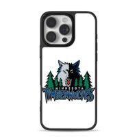 Minnesota Timberwolves wolf pine iPhone 16 Pro Max Black Case