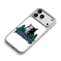 Minnesota Timberwolves wolf pine iPhone 17 Pro Max Electroplated Silver Case2