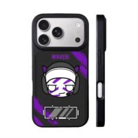 Miraebi cartoon purple avatar iPhone 17 Pro Max Black Case