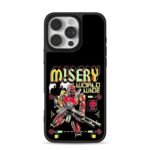 Misery worldwide combat robot skull iPhone 16 Pro Max Black Case