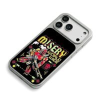 Misery worldwide combat robot skull iPhone 17 Pro Max Electroplated Silver Case2