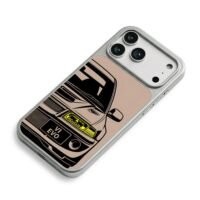 Mitsubishi EVO VI sports car art iPhone 17 Pro Max Electroplated Silver Case2