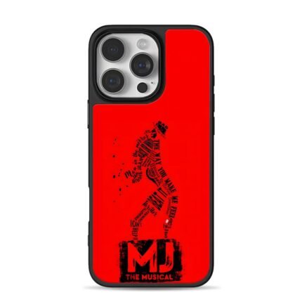 MJ The Musical lyric art dancer red iPhone 16 Pro Max Black Case