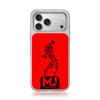 MJ The Musical lyric art dancer red iPhone 17 Pro Max Electroplated Silver Case1