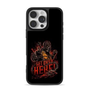 MK Scorpion Get Over Here chains iPhone 16 Pro Max Black Case