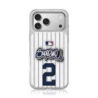 MLB Supreme 2 baseball jersey iPhone 17 Pro Max Electroplated Silver Case1