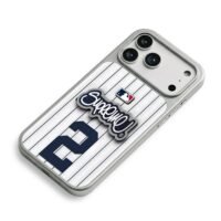 MLB Supreme 2 baseball jersey iPhone 17 Pro Max Electroplated Silver Case2