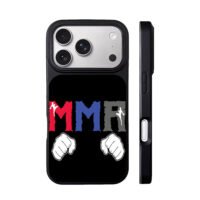 MMA fight art with fists and kicks iPhone 17 Pro Max Black Case