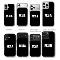 MMA with kicking fighter silhouette Chris Brown Phone Case Black Electroplated Silver For Iphone 11 To 17