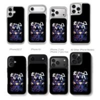 Mob Psycho 100 Shigeo Kageyama art Chris Brown Phone Case Black Electroplated Silver For Iphone 11 To 17