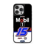 Mobil 1 Ford 15 NASCAR racing logos iPhone 16 Pro Max Black Case