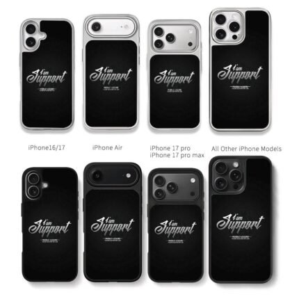 Mobile Legend I am Support Silver Chris Brown Phone Case Black Electroplated Silver For Iphone 11 To 17