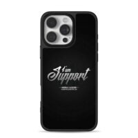 Mobile Legend I am Support Silver iPhone 16 Pro Max Black Case