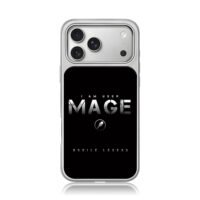 Mobile Legend Mage text staff icon iPhone 17 Pro Max Electroplated Silver Case1