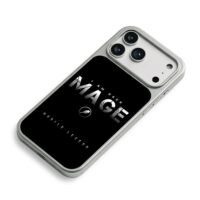 Mobile Legend Mage text staff icon iPhone 17 Pro Max Electroplated Silver Case2