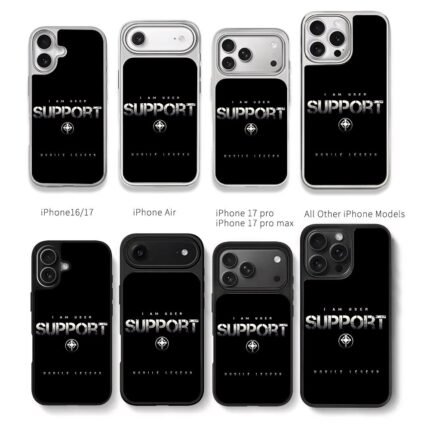 Mobile Legend Support User Cross Chris Brown Phone Case Black Electroplated Silver For Iphone 11 To 17
