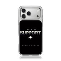 Mobile Legend Support User Cross iPhone 17 Pro Max Electroplated Silver Case1