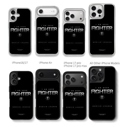 Mobile Legends Fighter sword emblem Chris Brown Phone Case Black Electroplated Silver For Iphone 11 To 17