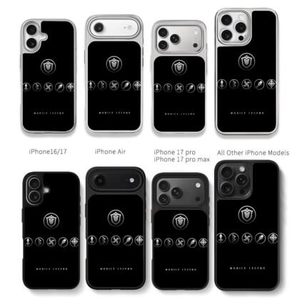 Mobile Legends icons silver black Chris Brown Phone Case Black Electroplated Silver For Iphone 11 To 17
