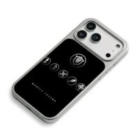 Mobile Legends icons silver black iPhone 17 Pro Max Electroplated Silver Case2