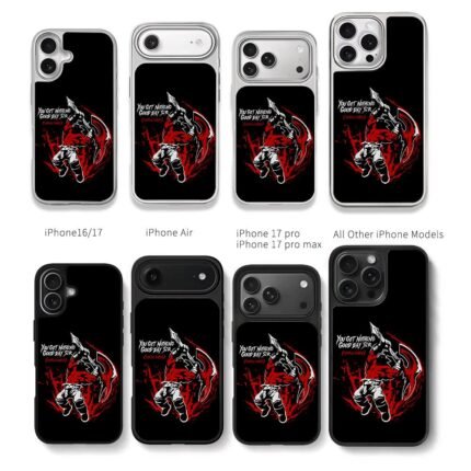Mogul Khan berserker axe quote art Chris Brown Phone Case Black Electroplated Silver For Iphone 11 To 17