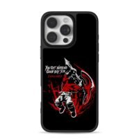 Mogul Khan berserker axe quote art iPhone 16 Pro Max Black Case