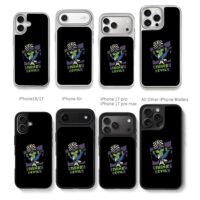 Mojo Jojo Think Evil cartoon print Chris Brown Phone Case Black Electroplated Silver For Iphone 11 To 17