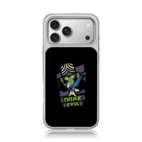 Mojo Jojo Think Evil cartoon print iPhone 17 Pro Max Electroplated Silver Case1