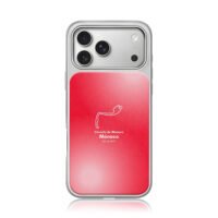 Monaco F1 track red gradient design iPhone 17 Pro Max Electroplated Silver Case1