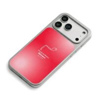 Monaco F1 track red gradient design iPhone 17 Pro Max Electroplated Silver Case2