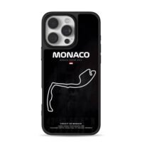 Monaco Grand Prix F1 track map iPhone 16 Pro Max Black Case