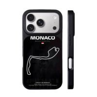 Monaco Grand Prix F1 track map iPhone 17 Pro Max Black Case