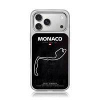 Monaco Grand Prix F1 track map iPhone 17 Pro Max Electroplated Silver Case1