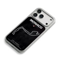 Monaco Grand Prix F1 track map iPhone 17 Pro Max Electroplated Silver Case2