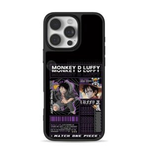 Monkey D Luffy One Piece anime art Phone Case for iPhone 11-17 & Samsung Galaxy S24-S26
