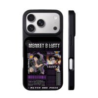 Monkey D Luffy One Piece anime art iPhone 17 Pro Max Black Case